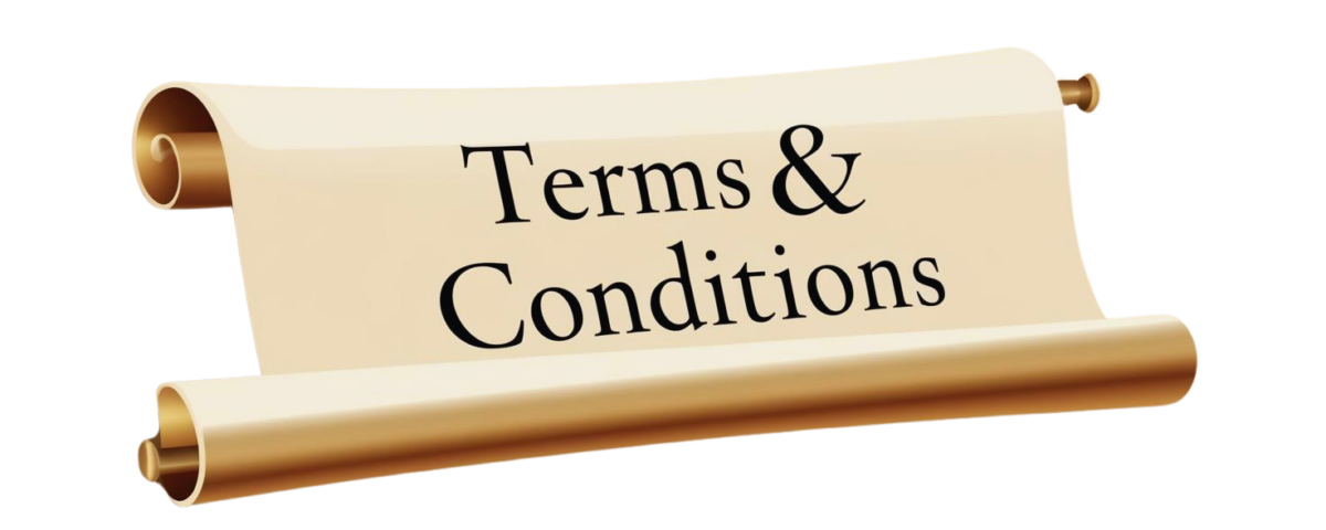 Papyrus med skriften Terms & Conditions